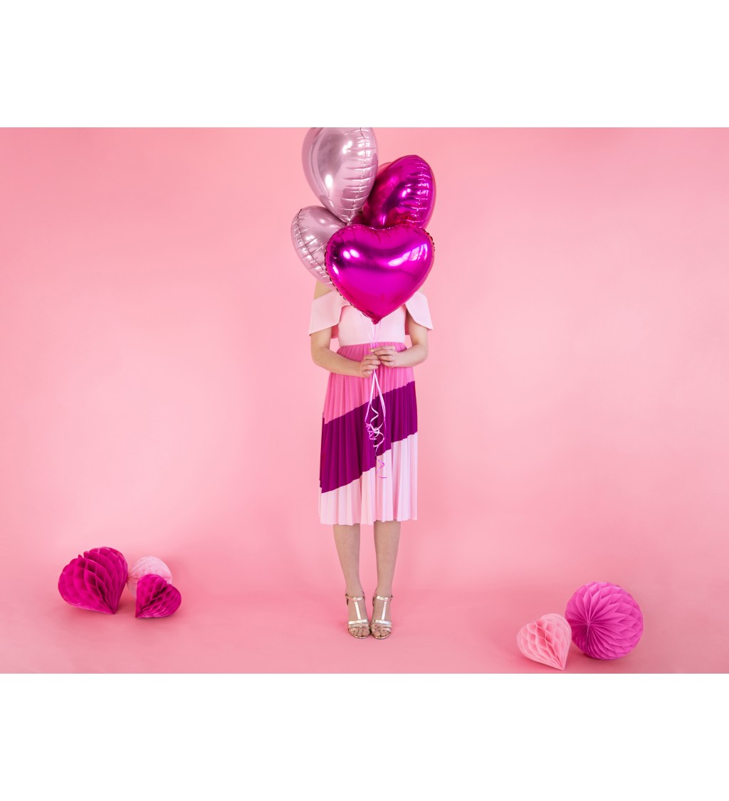 Fóliový balónek - růžové srdíčko