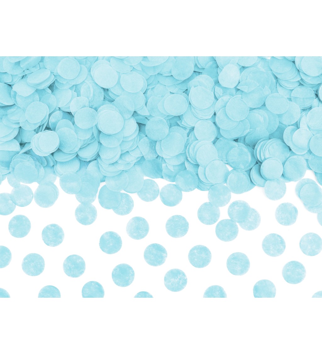 Konfety - blankytně modré puntíky