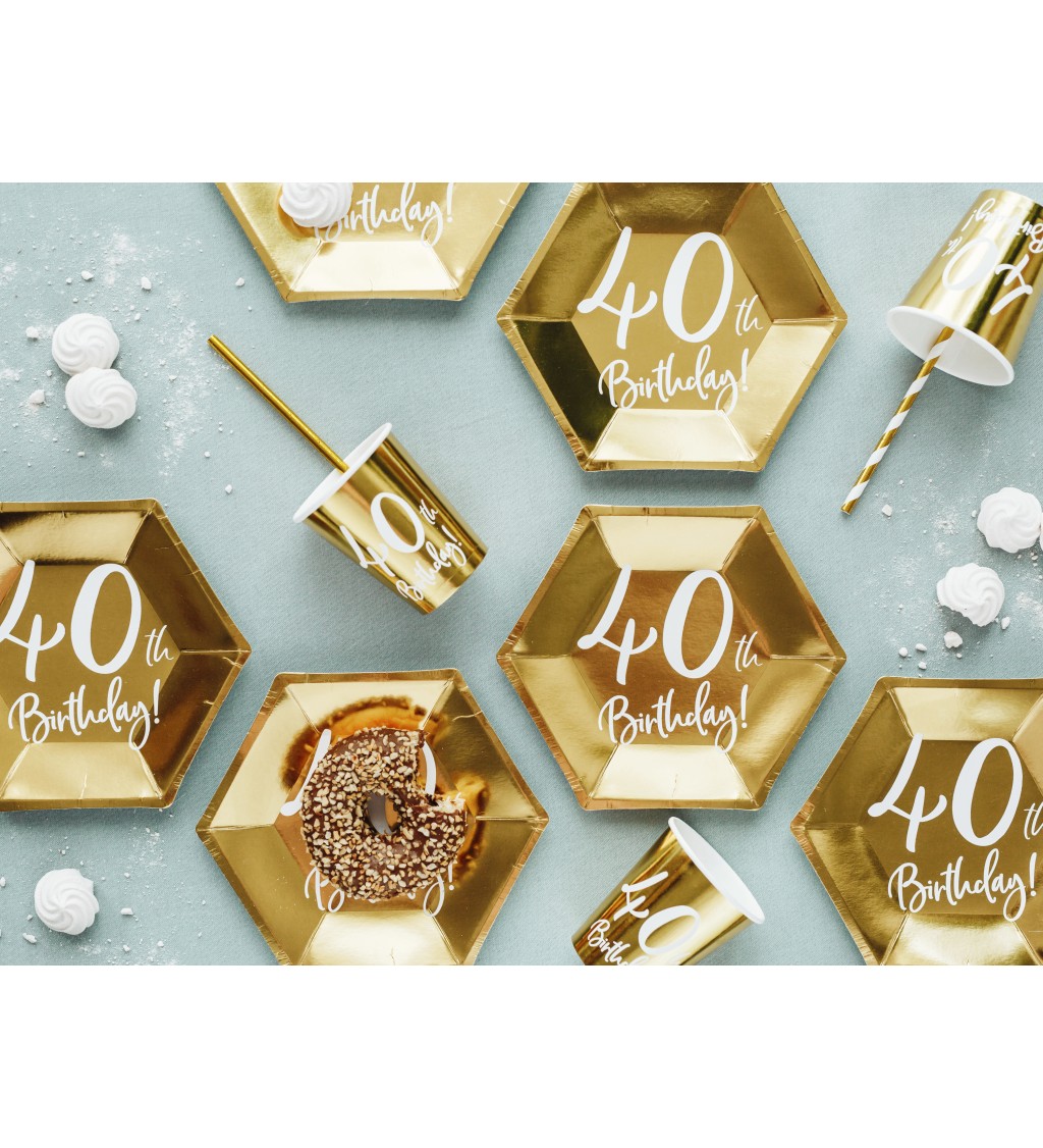 40th birthday - Zlaté kelímky
