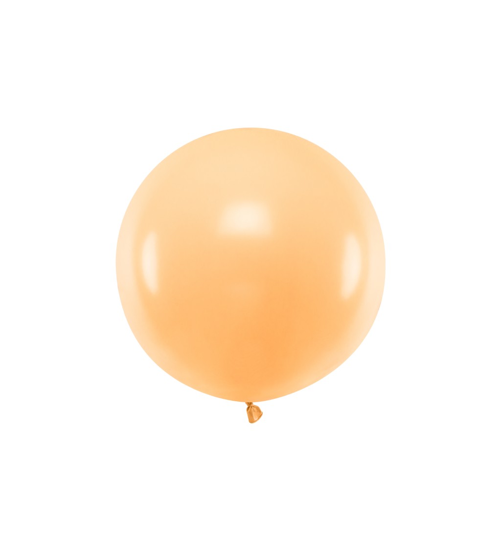 Pastelový světle broskvový mega balónek