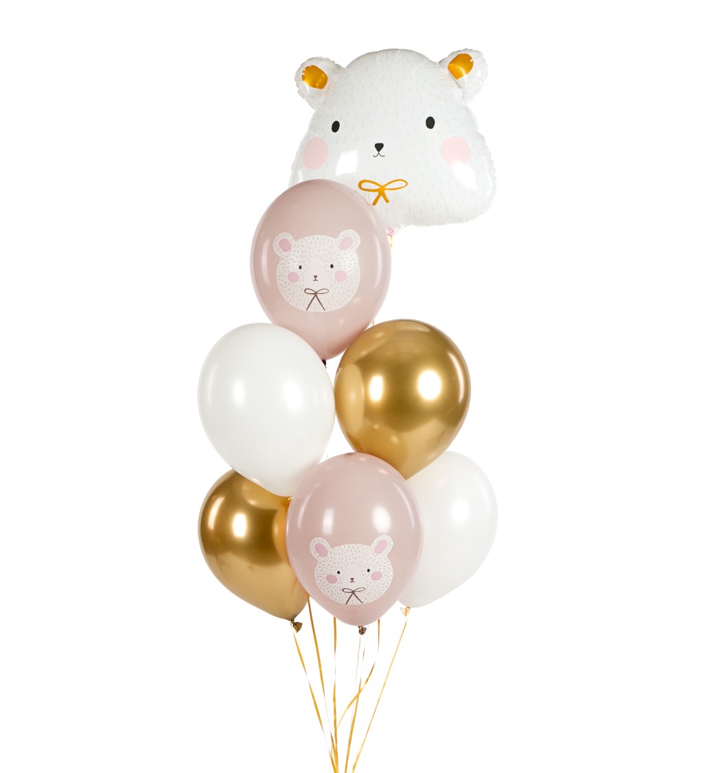 Latexové balónky - set roztomilý medvídek