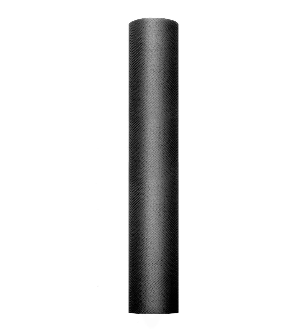 Dekorativní tyl - černý (30cm)