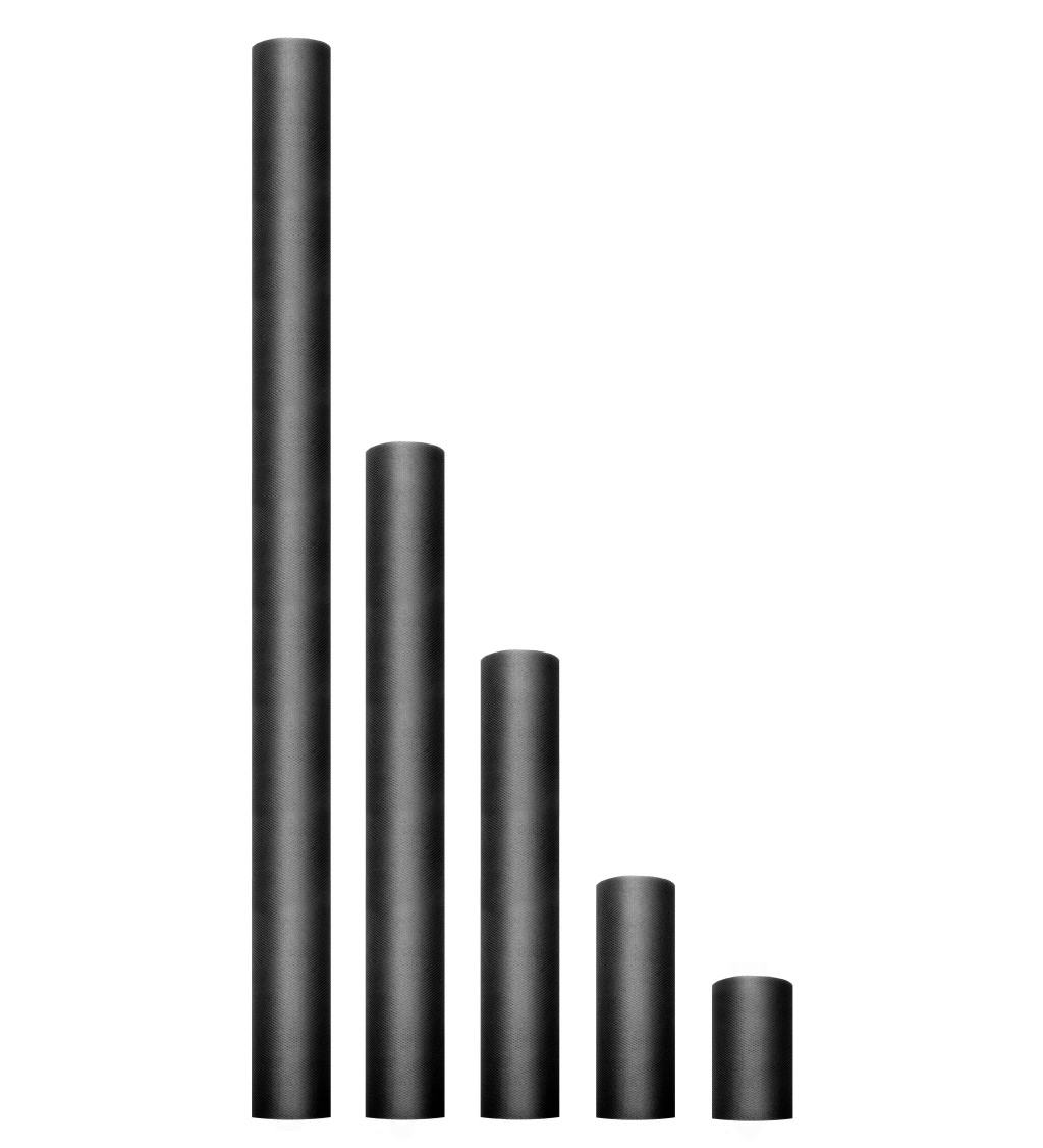 Dekorativní tyl - černý (30cm)