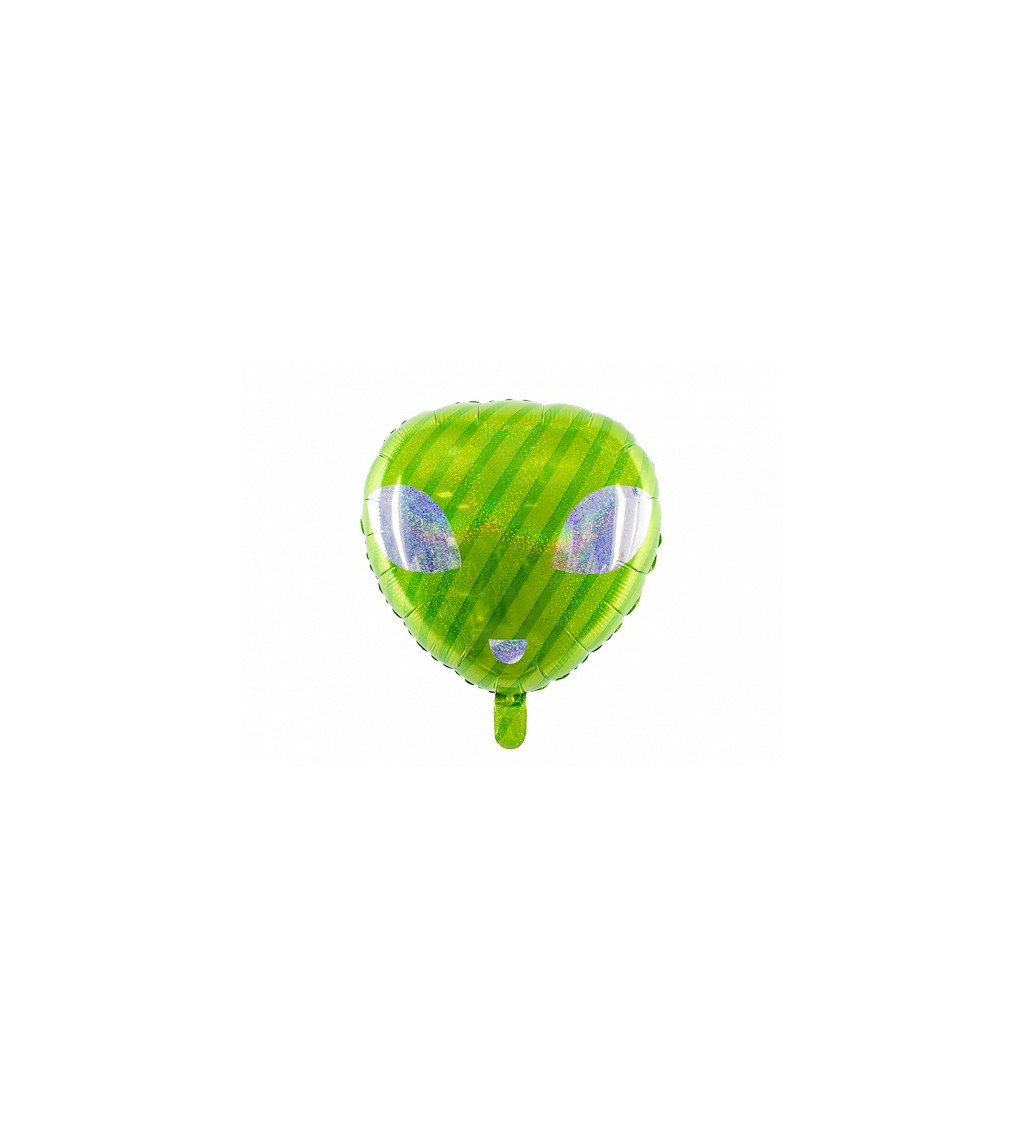 Fóliový balónek zelený ufon