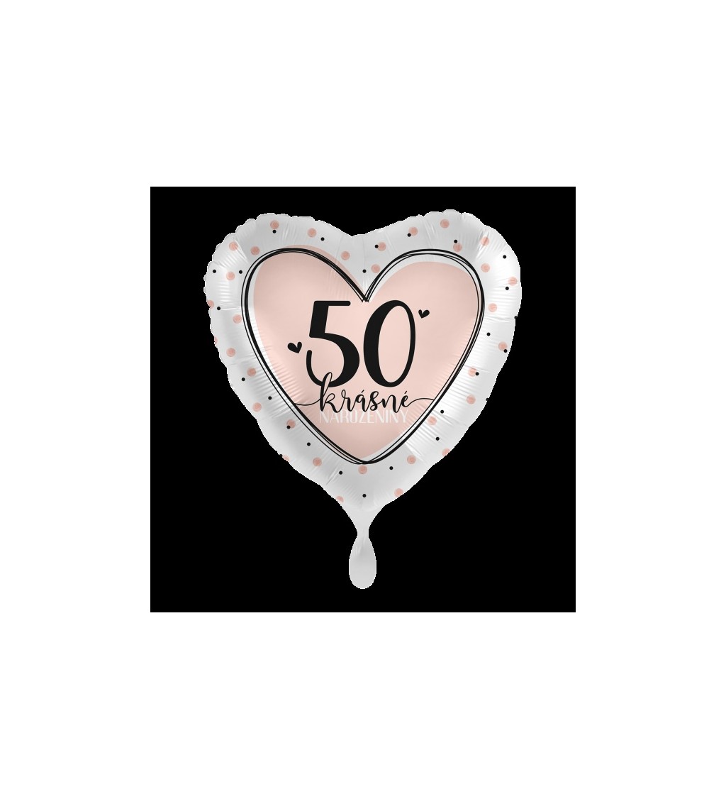 Fóliový balónek Krásné narozeniny 50