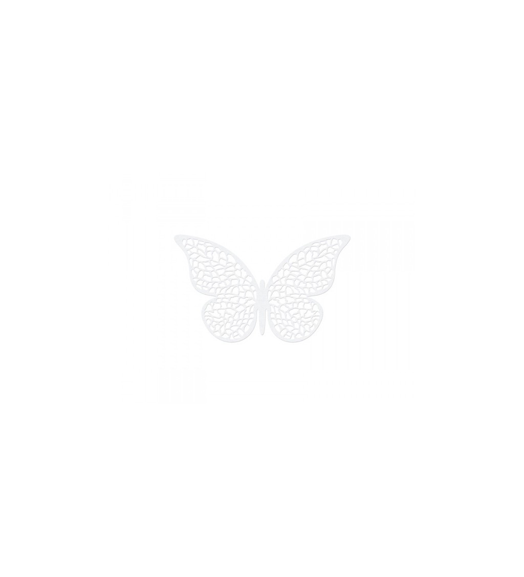 Papíroví krajkoví motýlci ll mini - 10ks