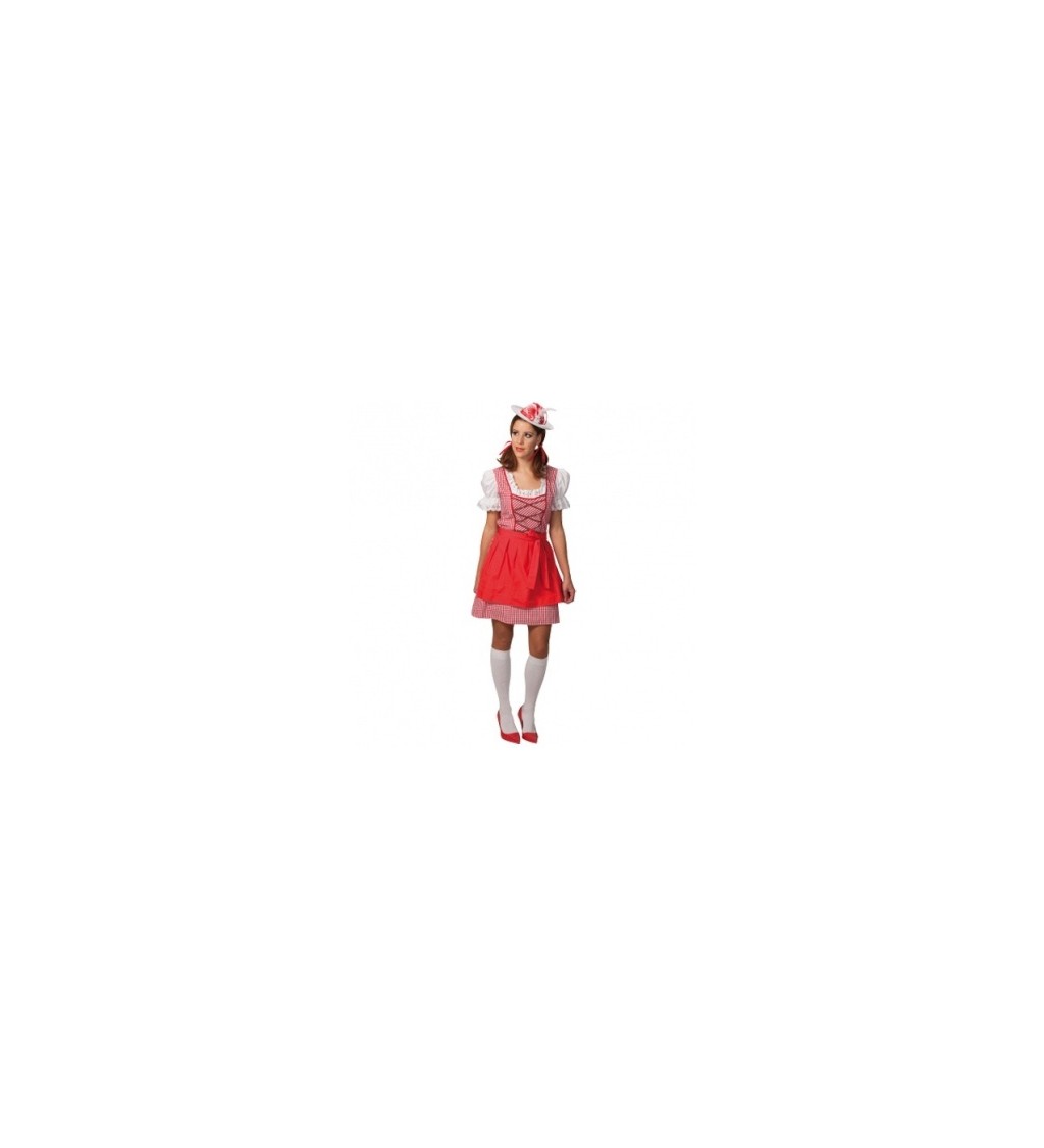 Kostým "Venkovská dívka - červená"
