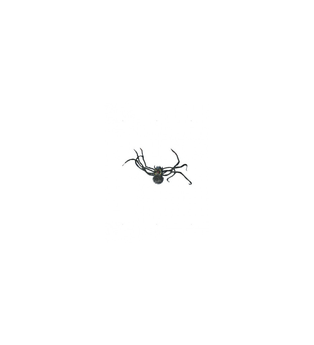 Černý gumový pavouk