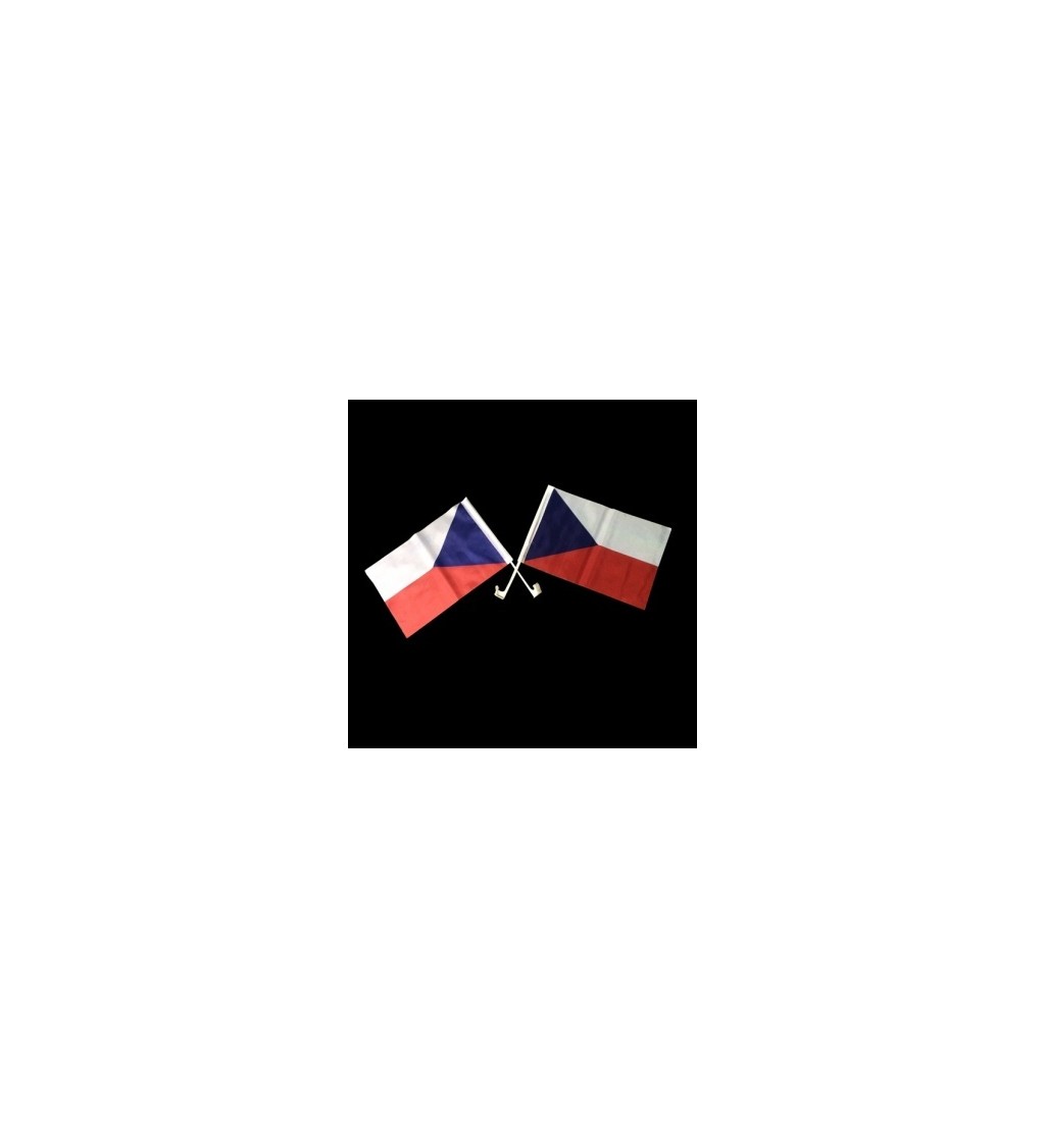 Vlajka Česko - na auto 1 ks