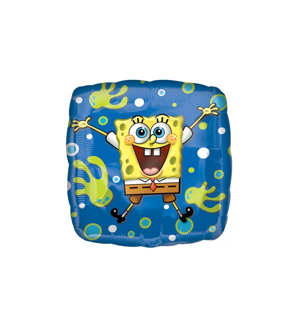 Balonek Sponge Bob - čtvercový