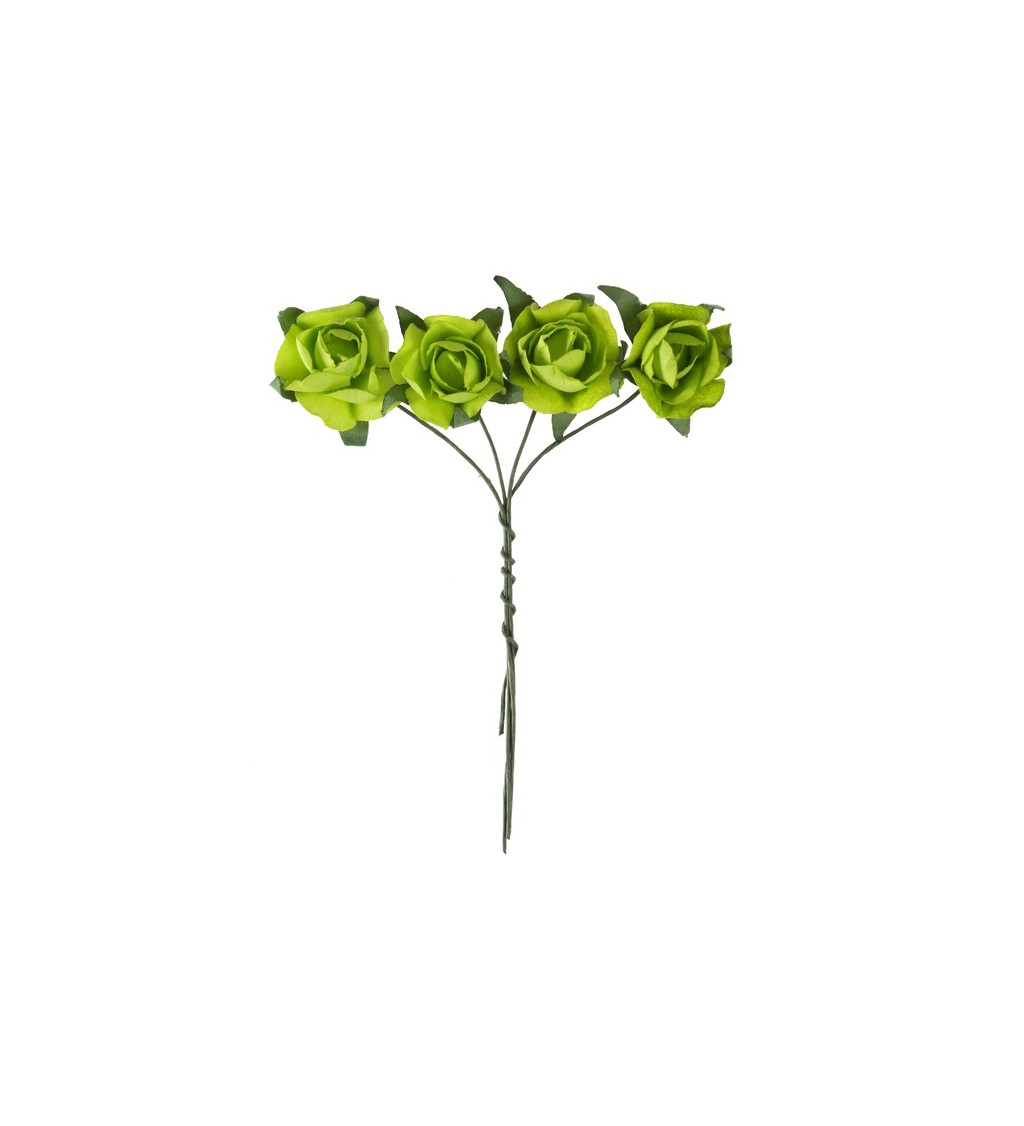 Zelené dekorativní růže