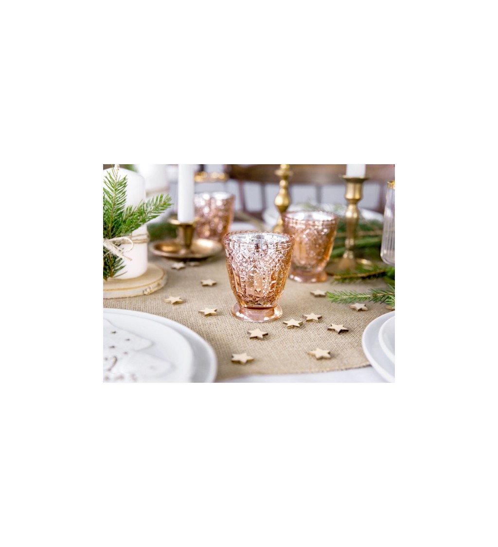 Svícen růžové zlato III