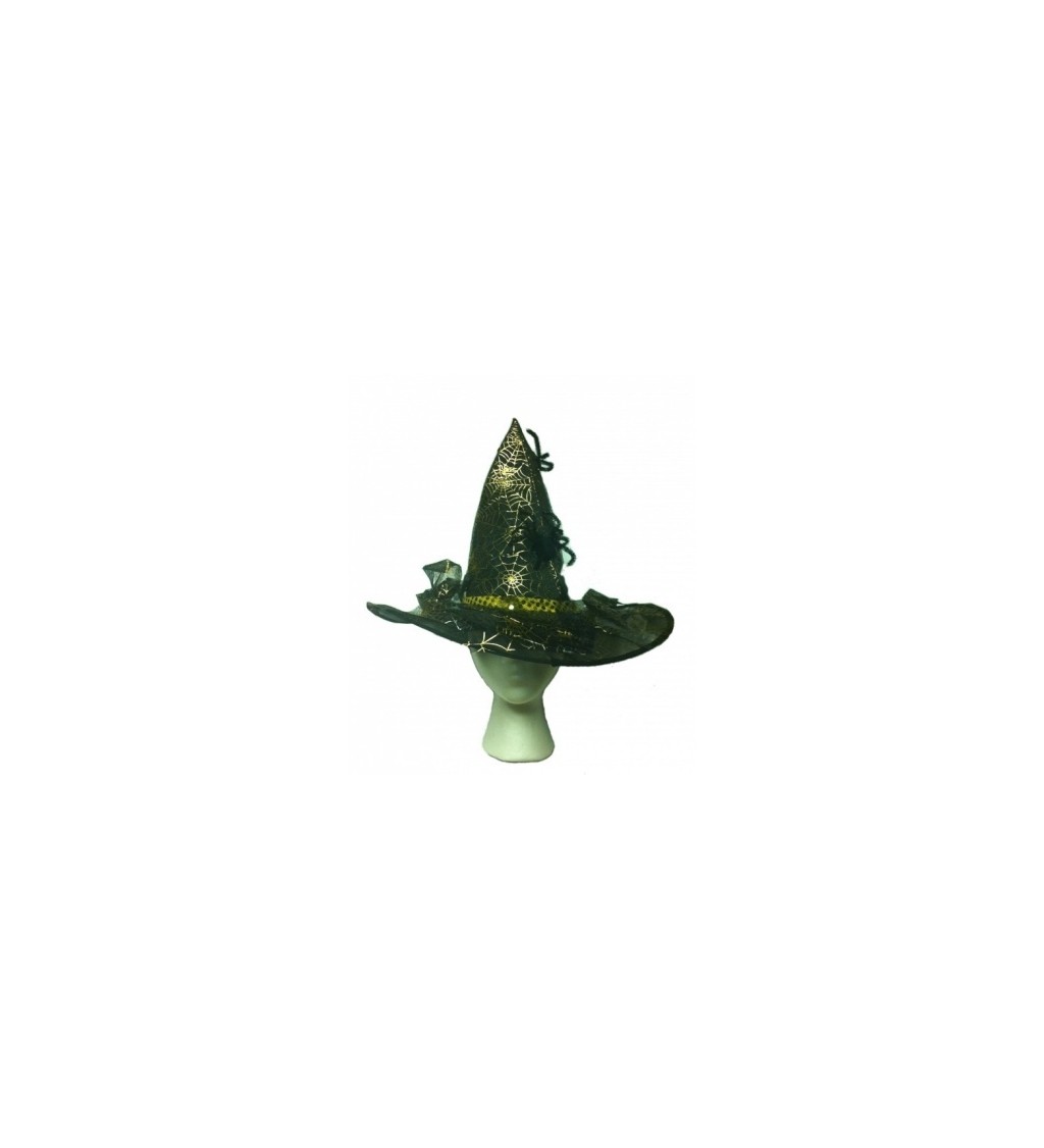 Čarodějnický klobouk deluxe - zlatý