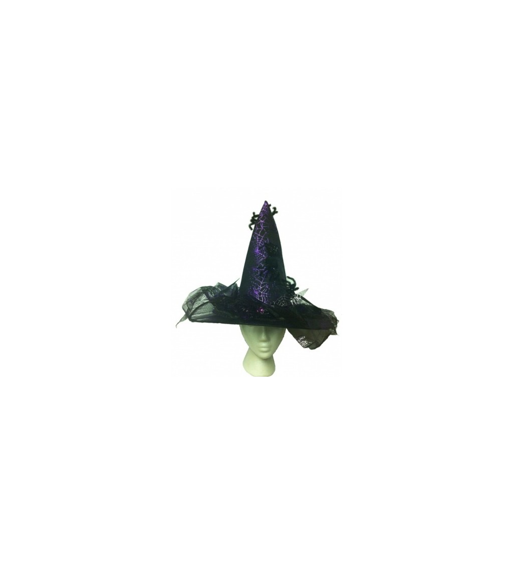Čarodějnický klobouk deluxe - fialový