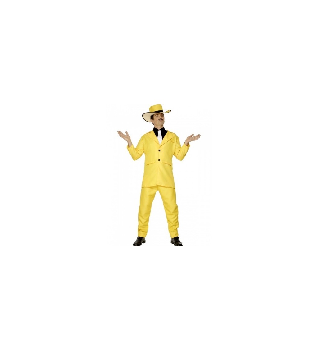 Kostým "Gangster - žlutý oblek"