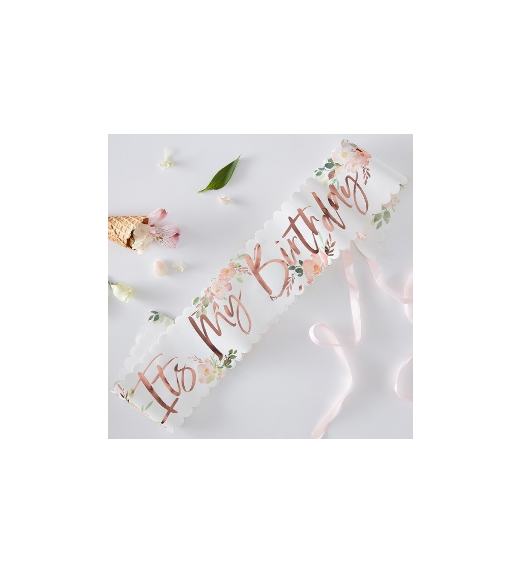 Šerpa pro oslavenkyni - květy