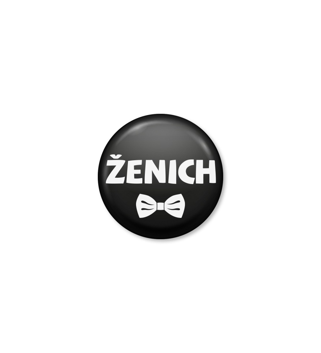 Placka - Ženich motýlek černá