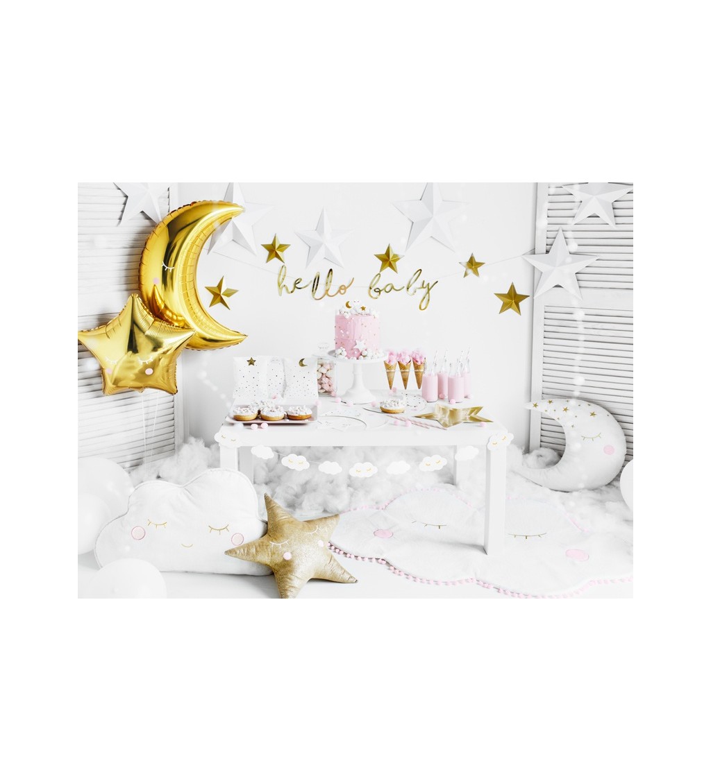 Malé hvězdičkové samolepky na balónky