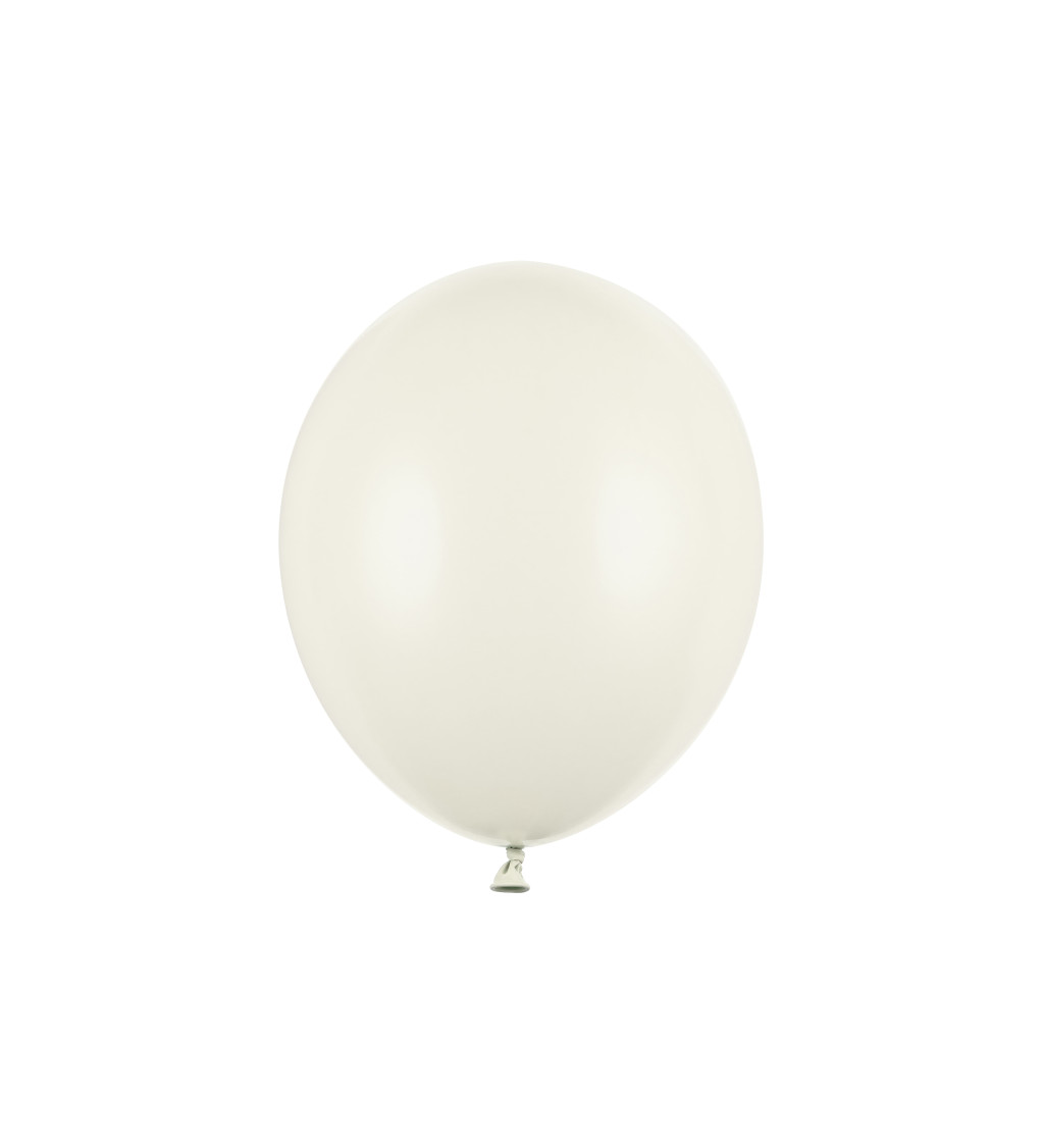 Balónek pastelový - krémový - 10 ks