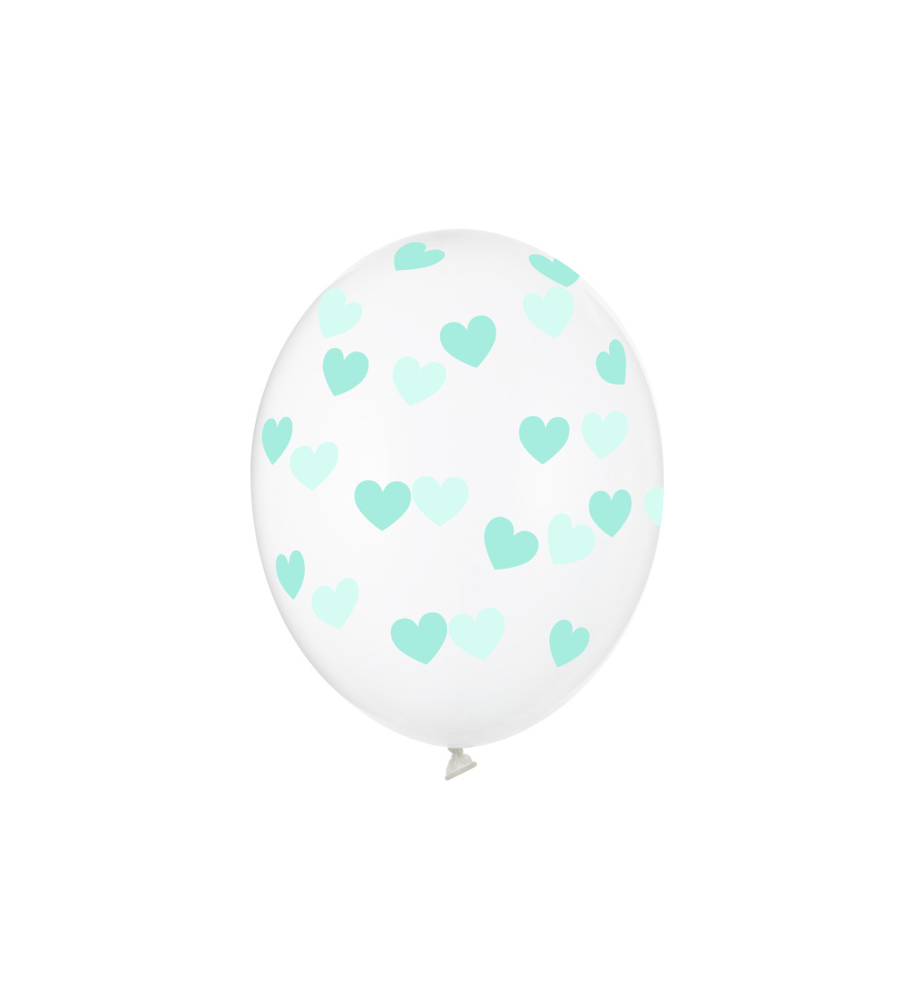 Latexové balónky - srdce modré
