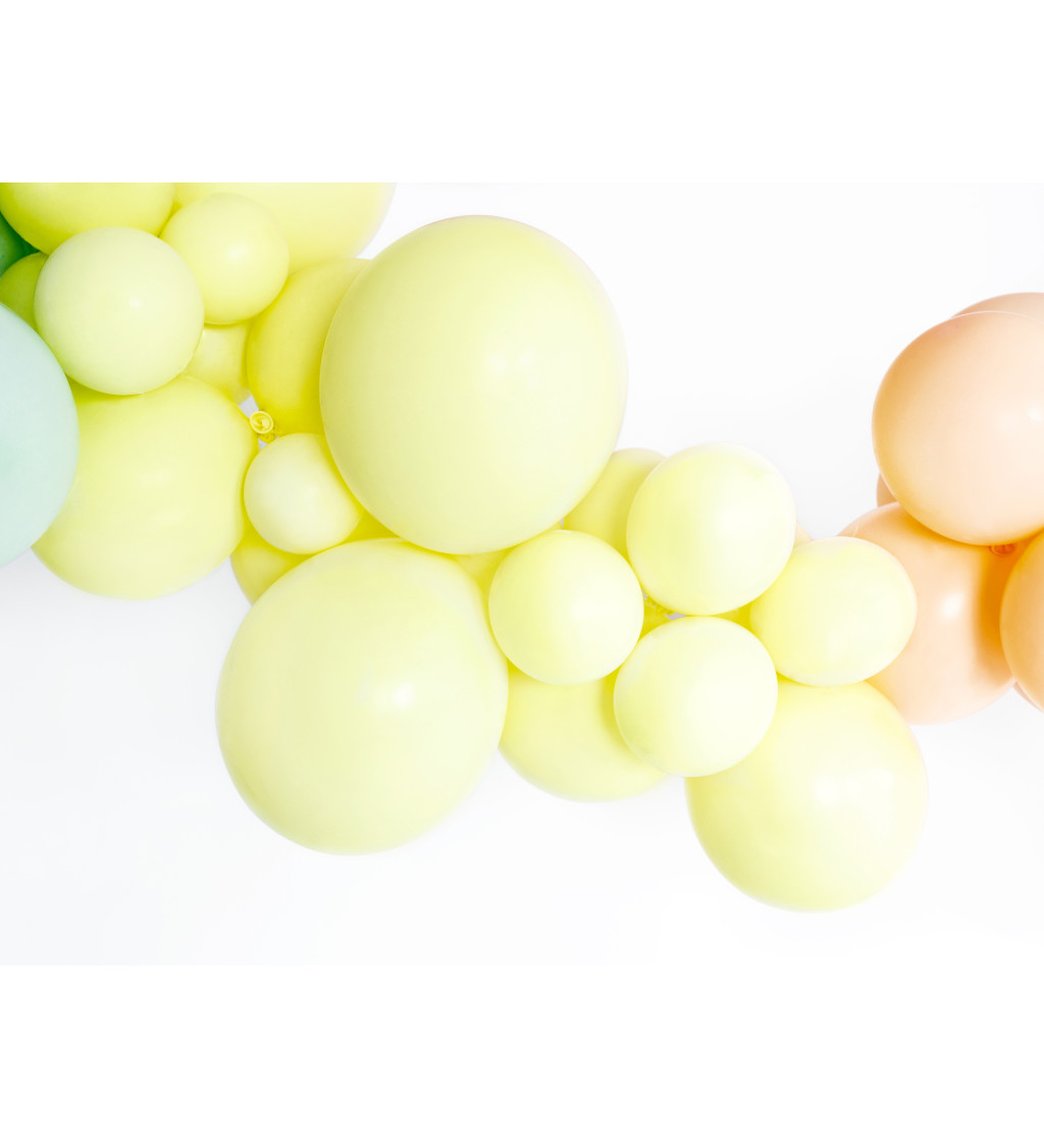 Latexové balónky - pastelové žluté