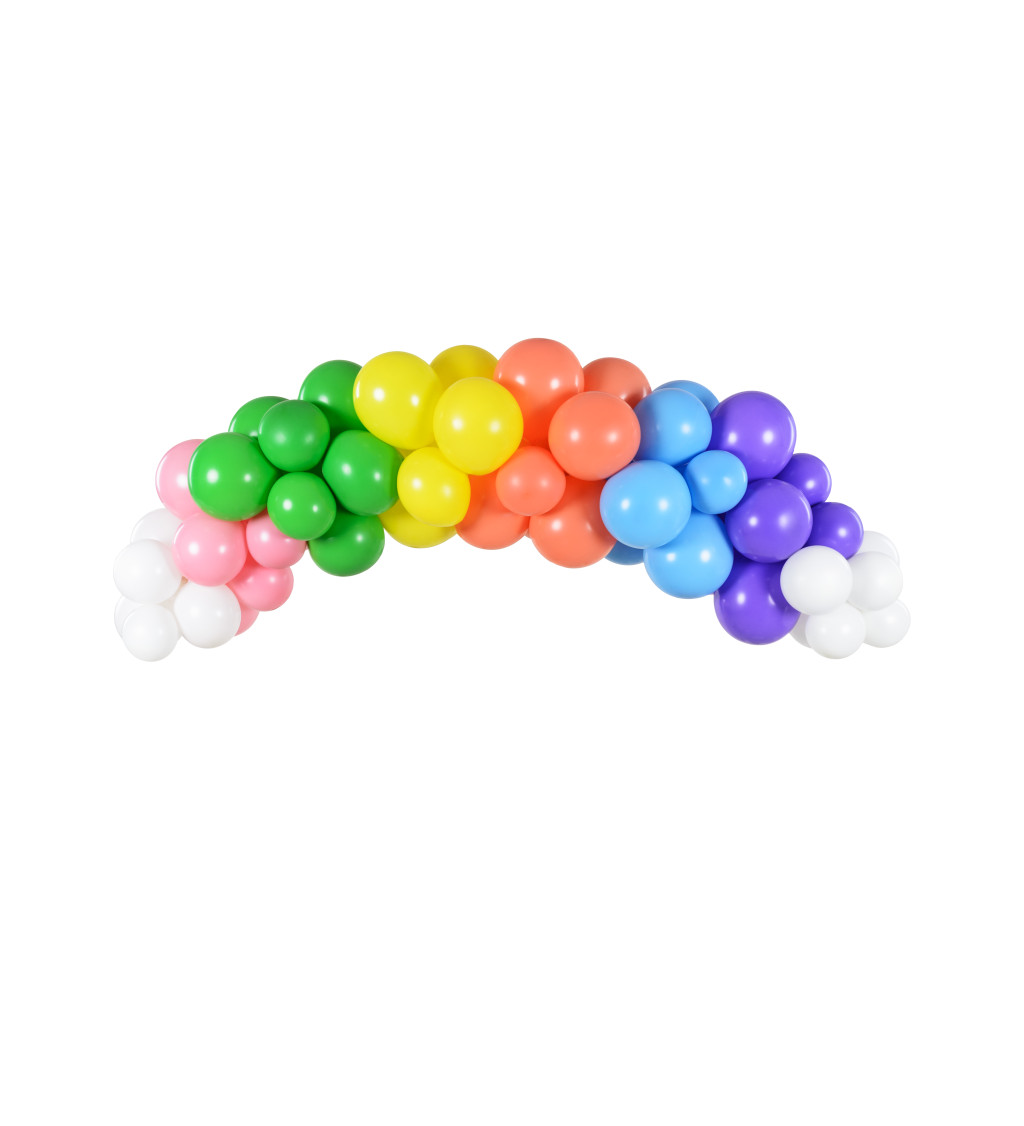 Fialové balonky rainbow