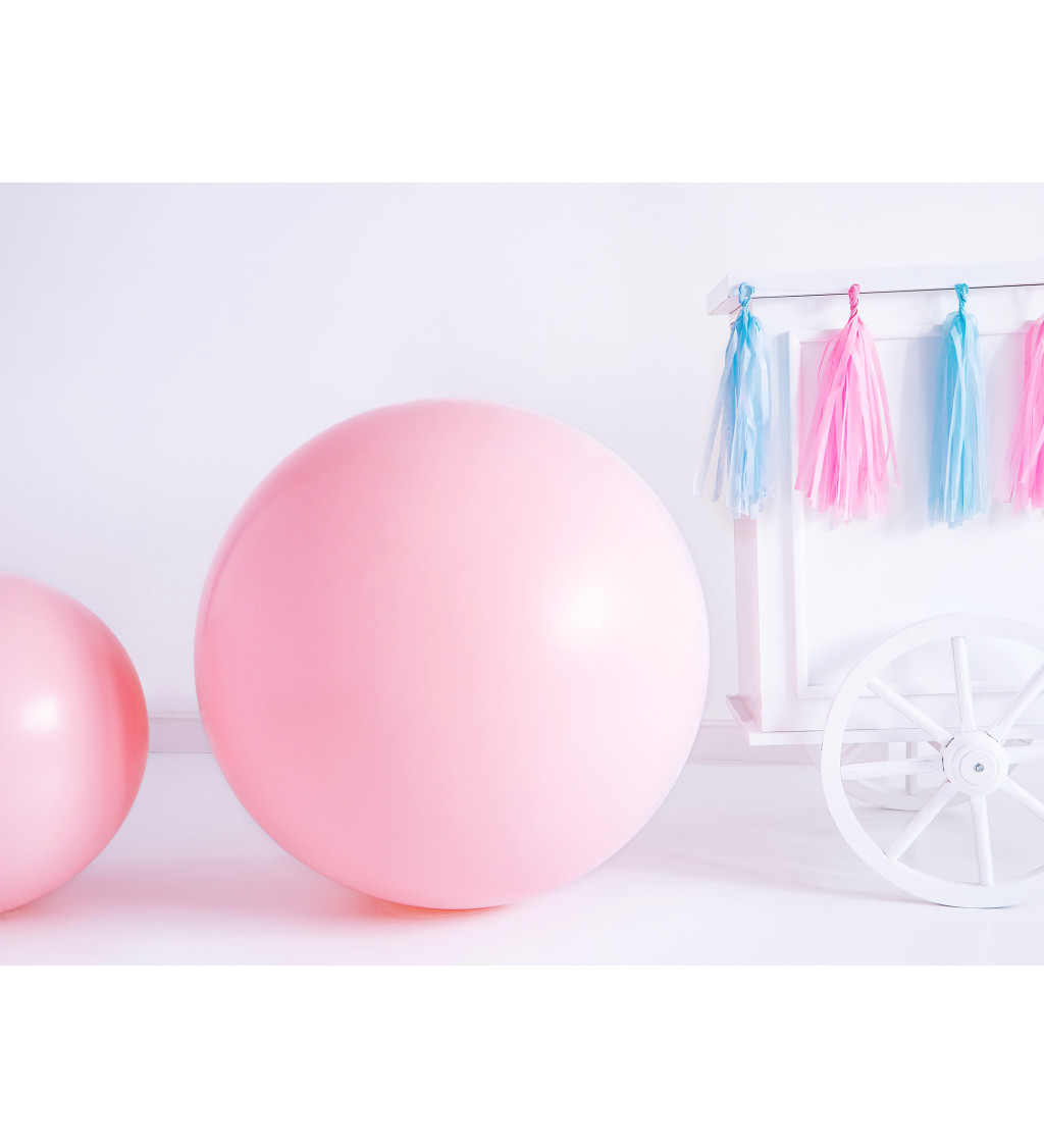 Pastelový růžový mega balónek