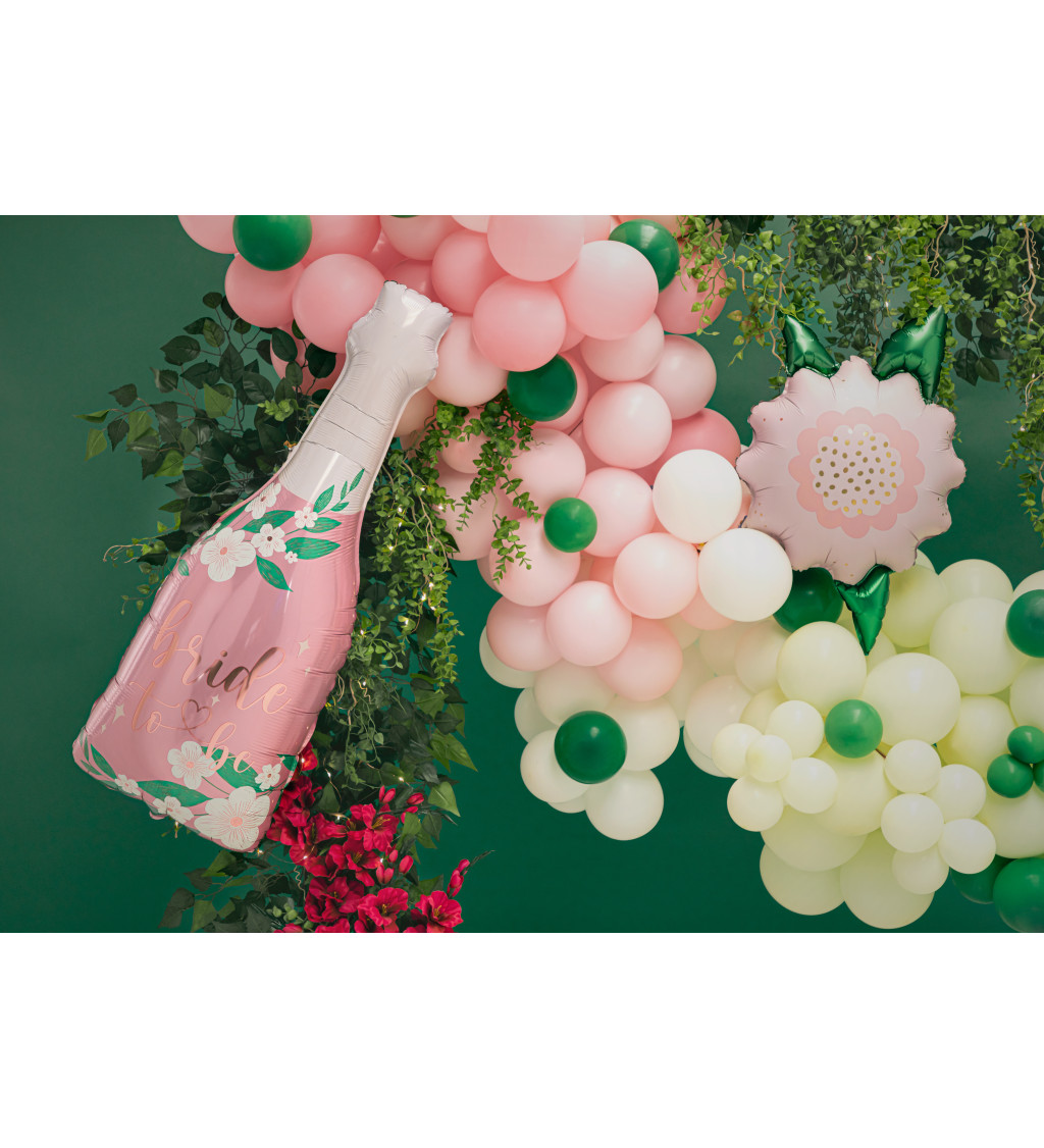 Fóliový balónek - růžové šampaňské