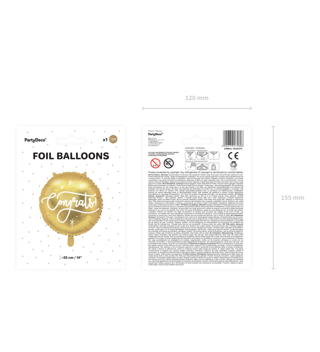 Congrats - Fóliový balónek