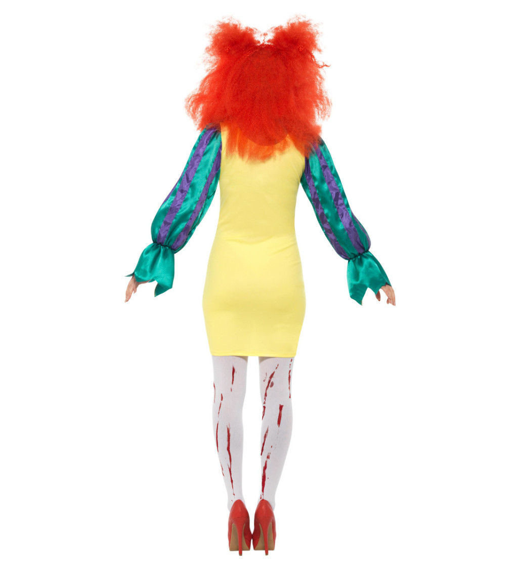 Halloween kostým "Žlutá hororová klaunice"