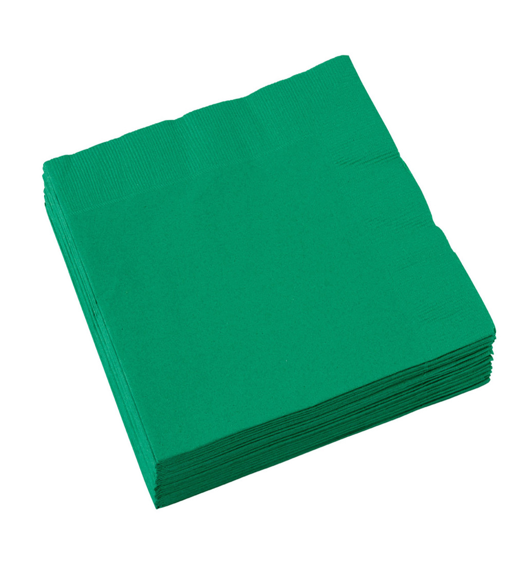 Ubrousky - zelená barva