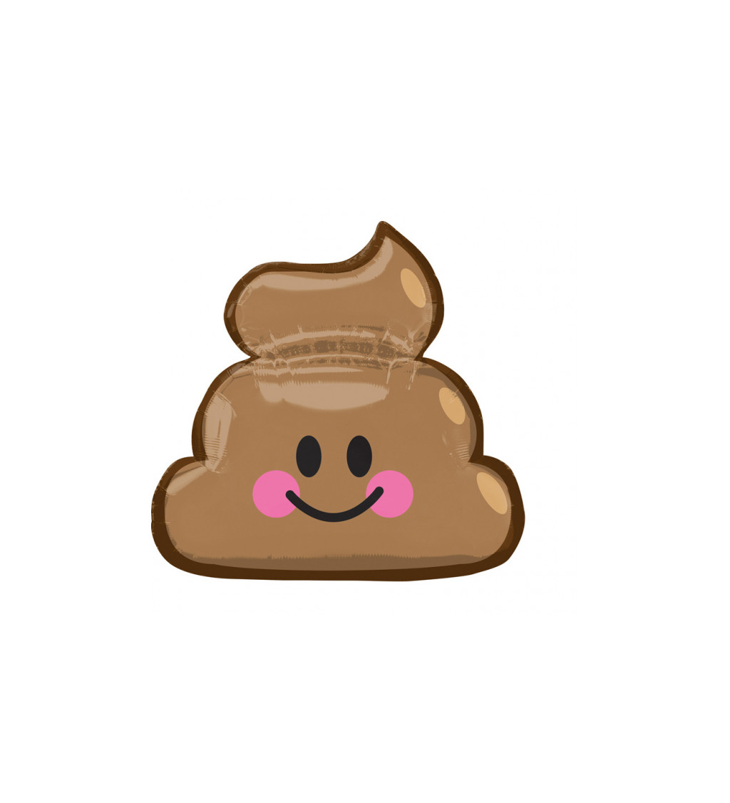 Fóliový balónek - Emoji poop