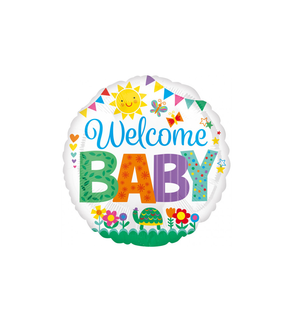 Fóliový balónek - baby welcome