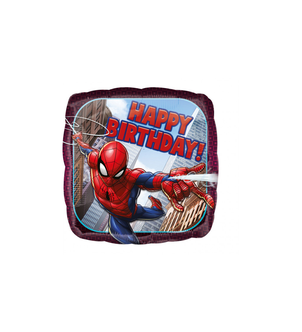 Spider-man balonek - Happy Birthday