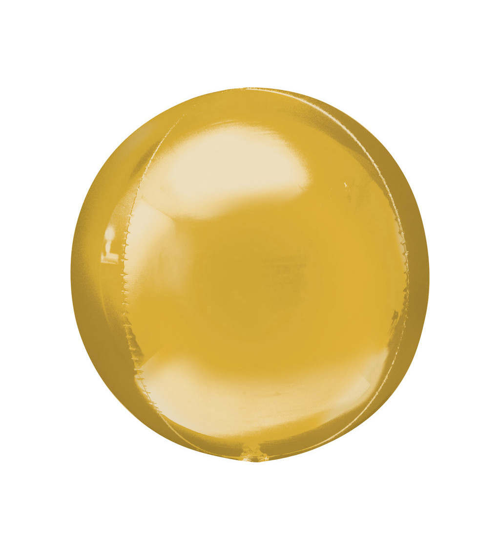 Kulatý zlatý balónek