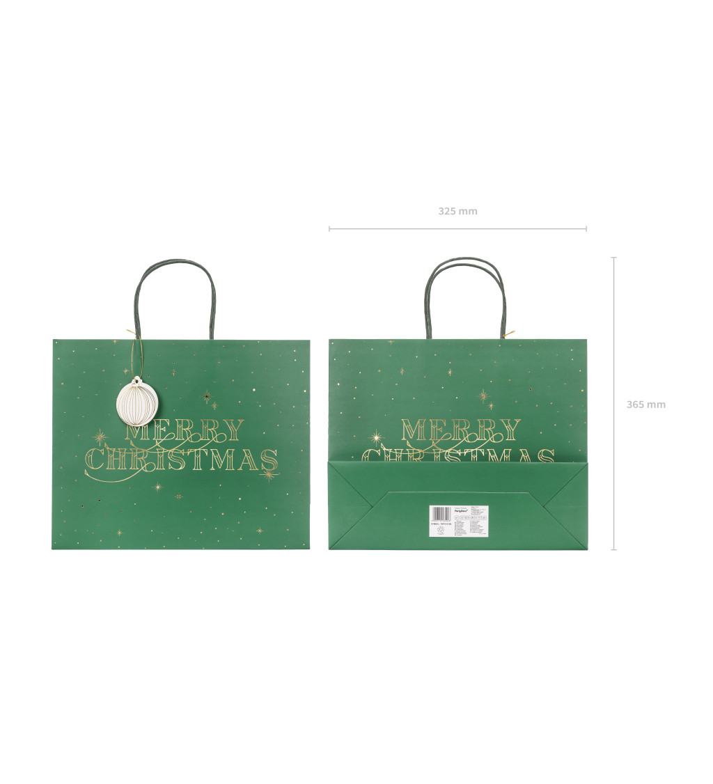 Vánoční taška - zelená