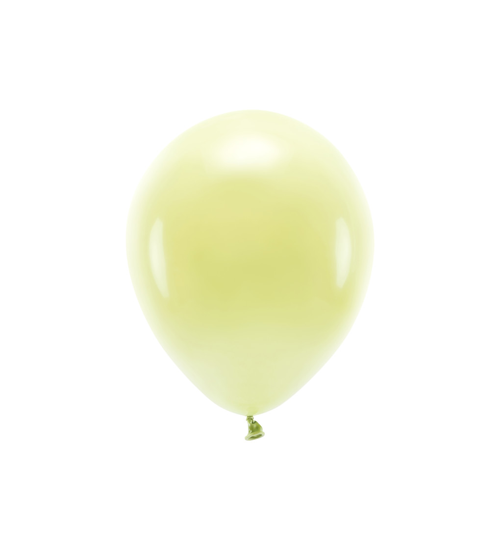 Eko balónky - pastelová světle žlutá