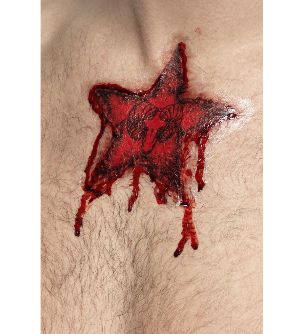 Tetování hvězdice s beranem
