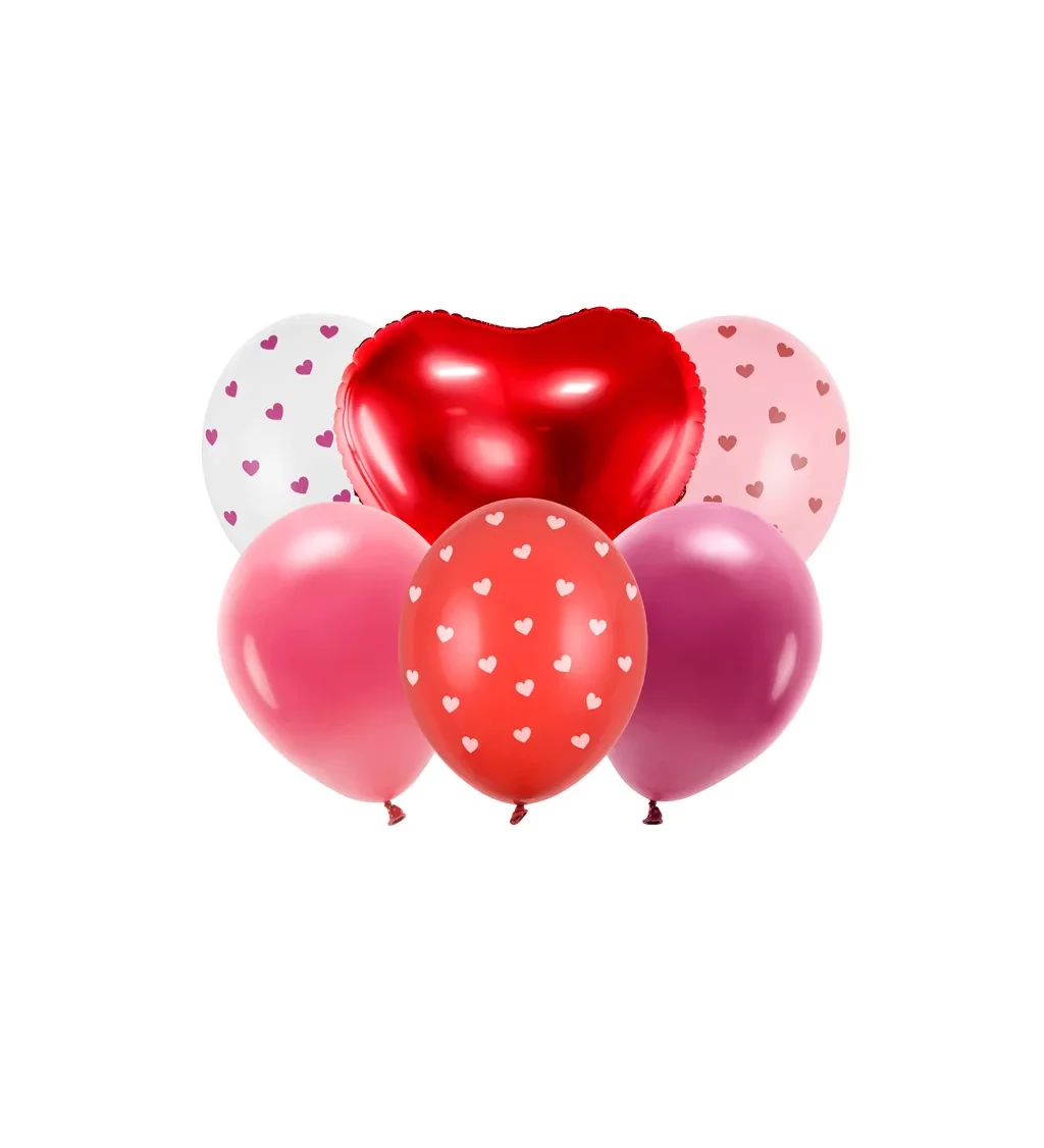 Sada valentýnské balonky