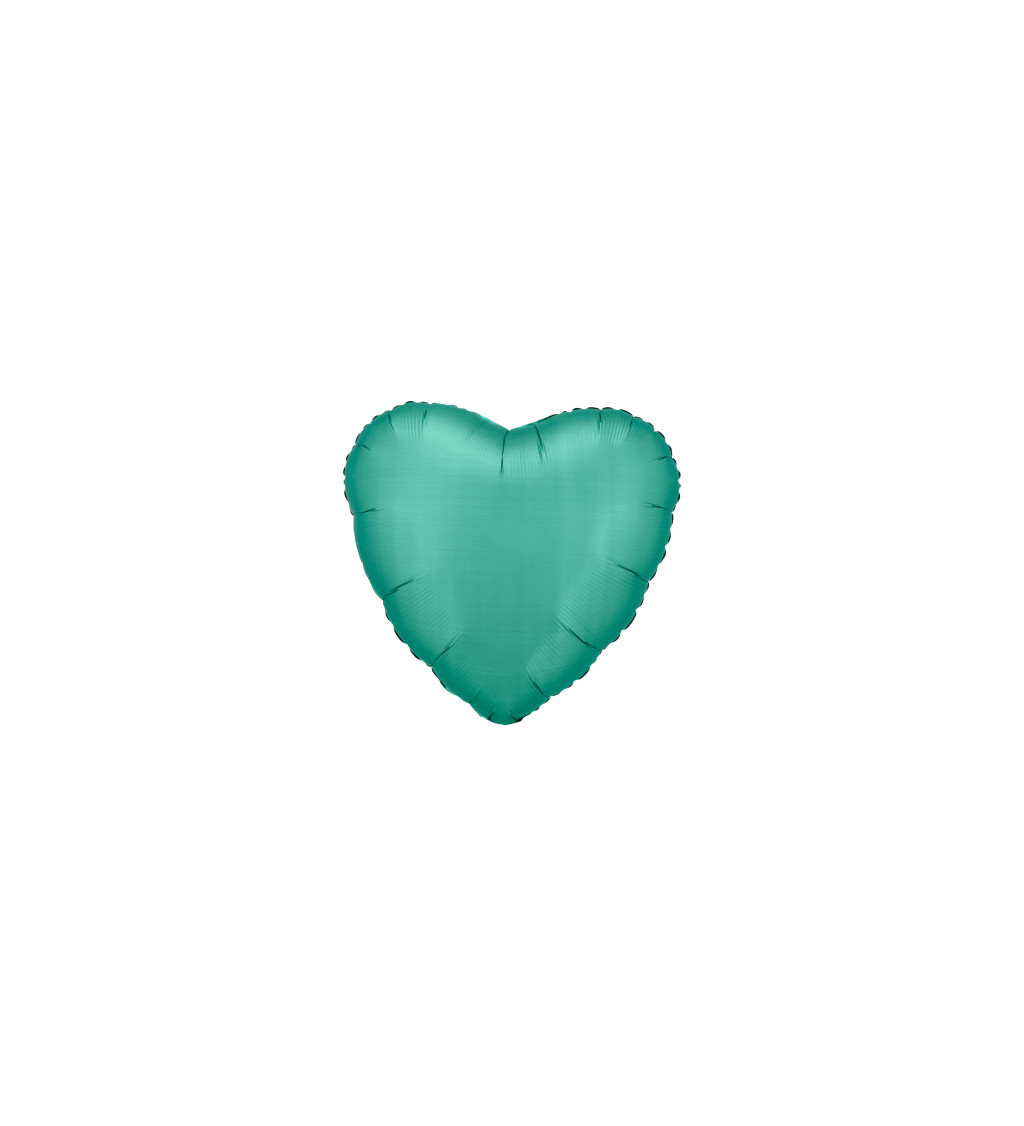 Balónek srdce nefrit. zelená