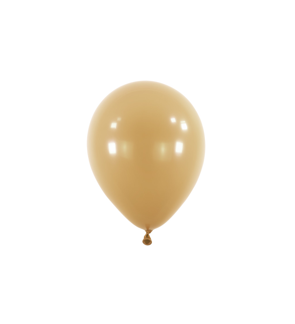 Latexové balónky 35 cm světle hnědé, 50 ks