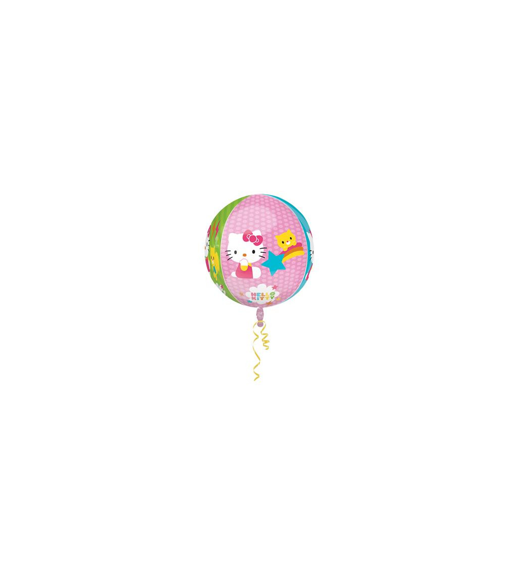 Fóliový balónek - kulatý s Hello Kitty