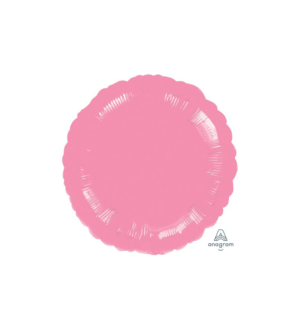 Fóliový balónek - růžové kolečko