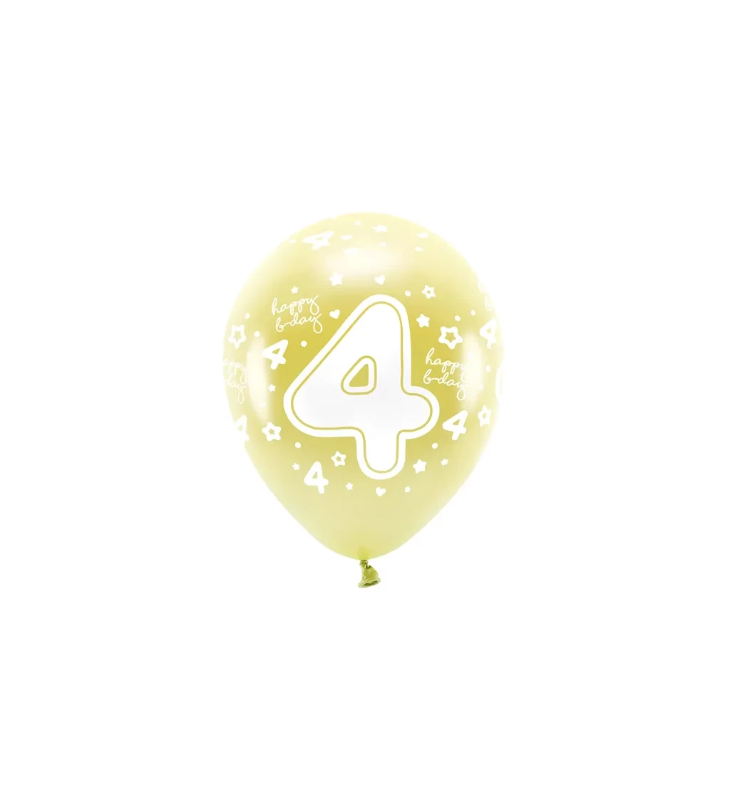 Latexové balónky - žlutá 4 eco