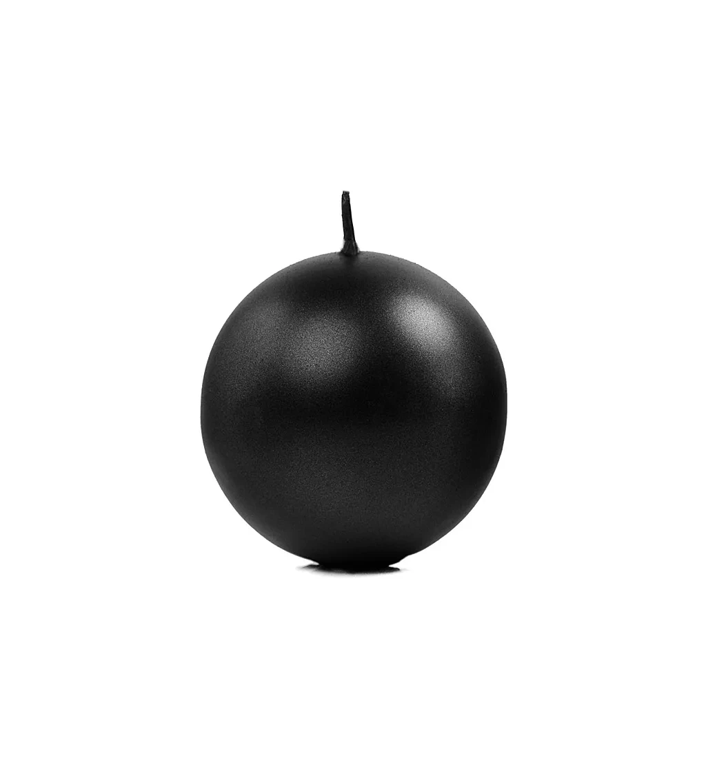 Svíčka koule - černá