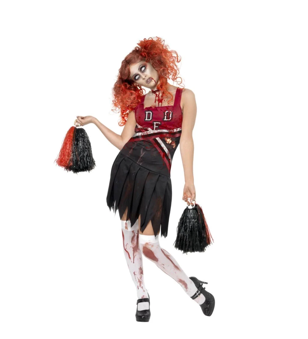 Halloween kostým "Zombie středoškolská roztleskávačka"