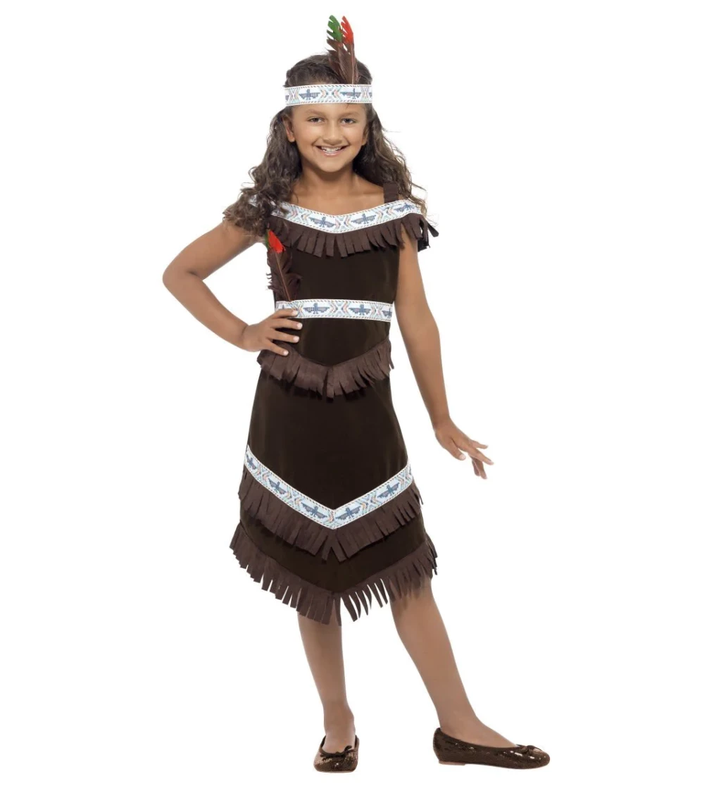 Dětský kostým "Indiánské děvče"