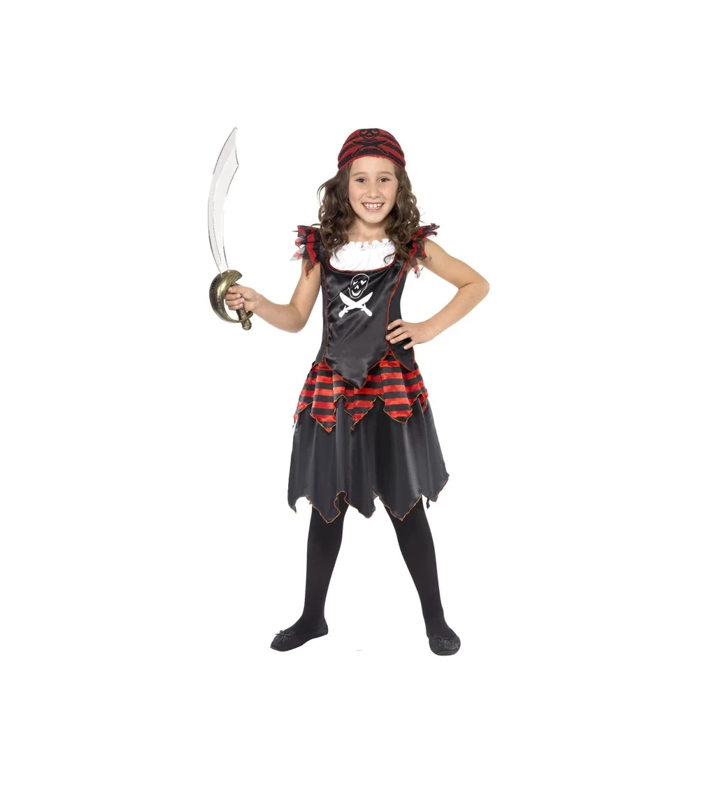 Dětský kostým "Statečná pirátka"