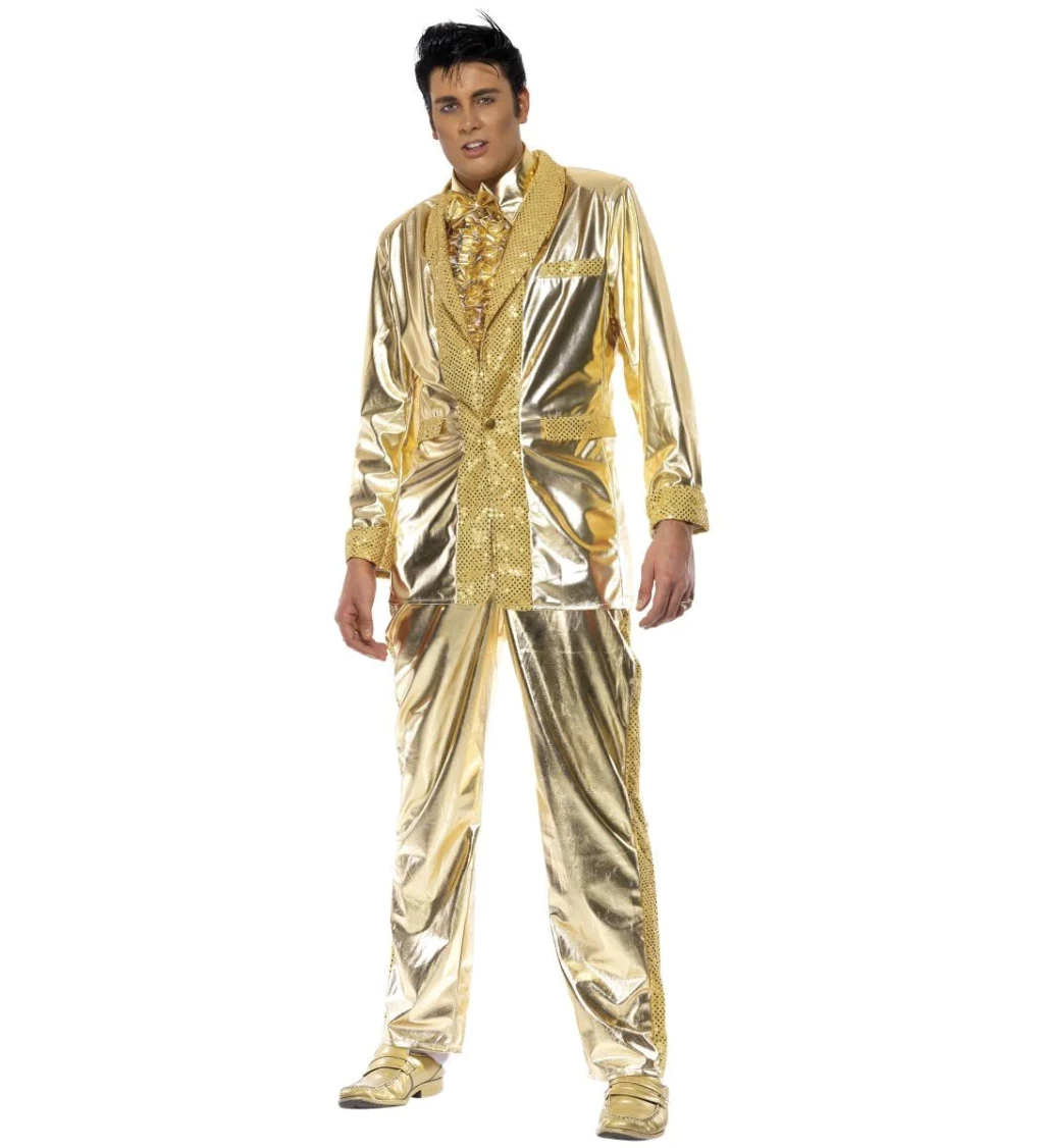 Kostým "Elvis - zlatý oblek"