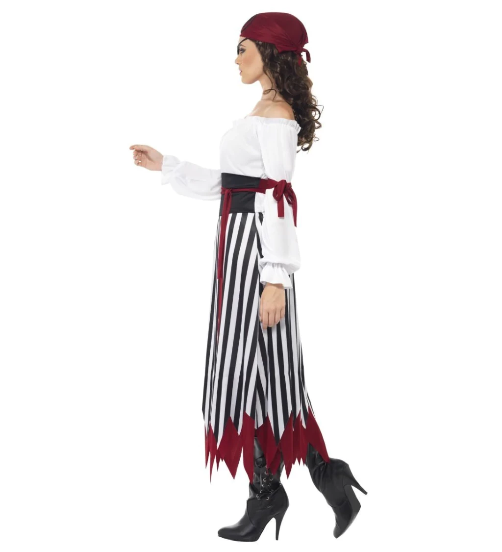 Kostým "Pirátka s pruhovanou sukní"